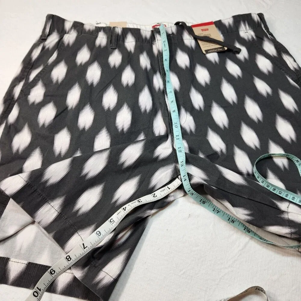 Levi's Men's Short Size XL XX Chino EZ Stretch Geometric Gray Shorts (16)